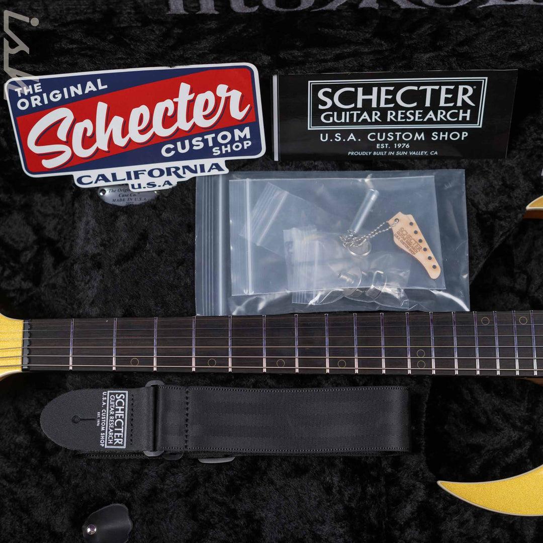 2023 Schecter USA Custom Shop KM-6 III Hybrid Keith Merrow Signature Gold Top