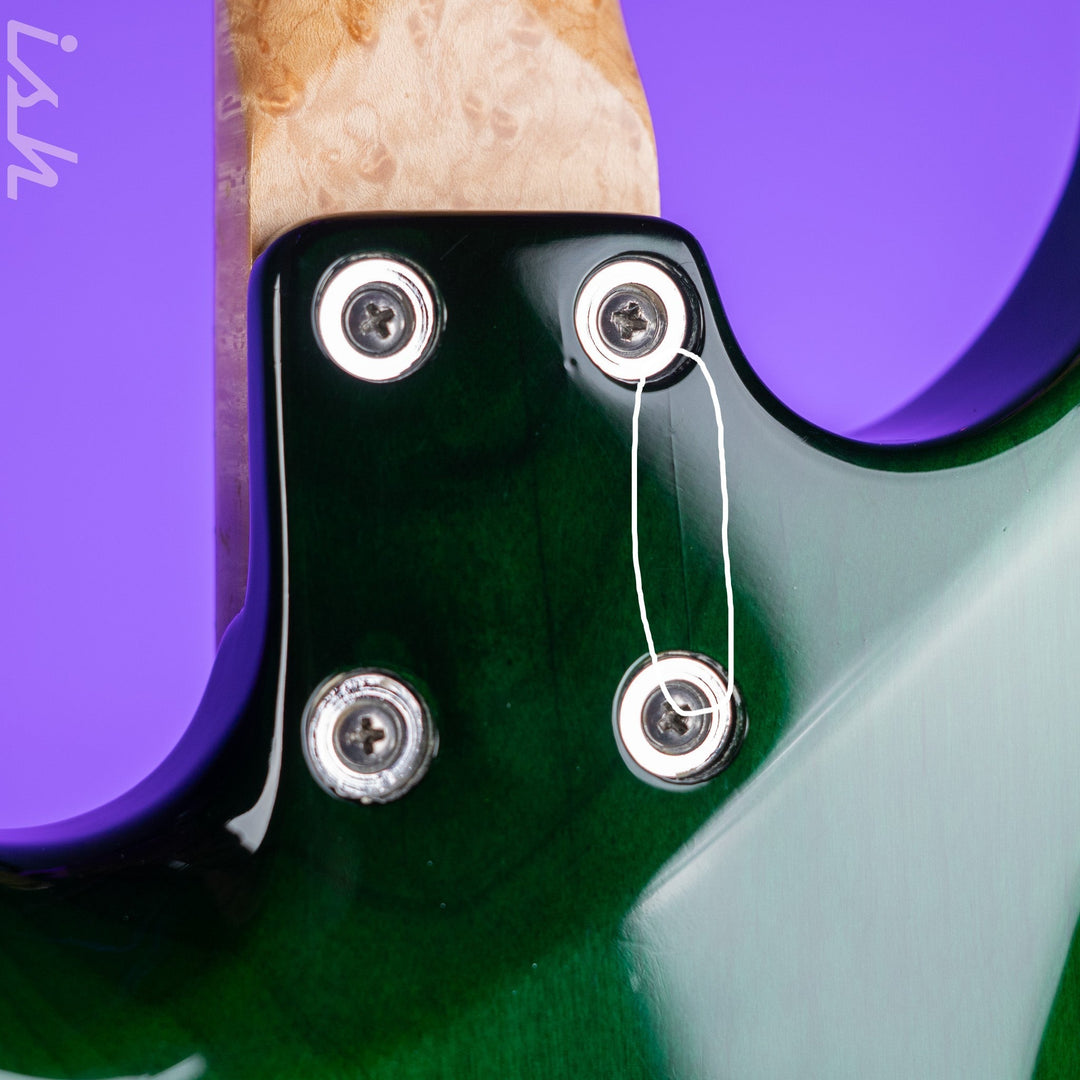 JP Guitars Luna Emerald Green Quilt
