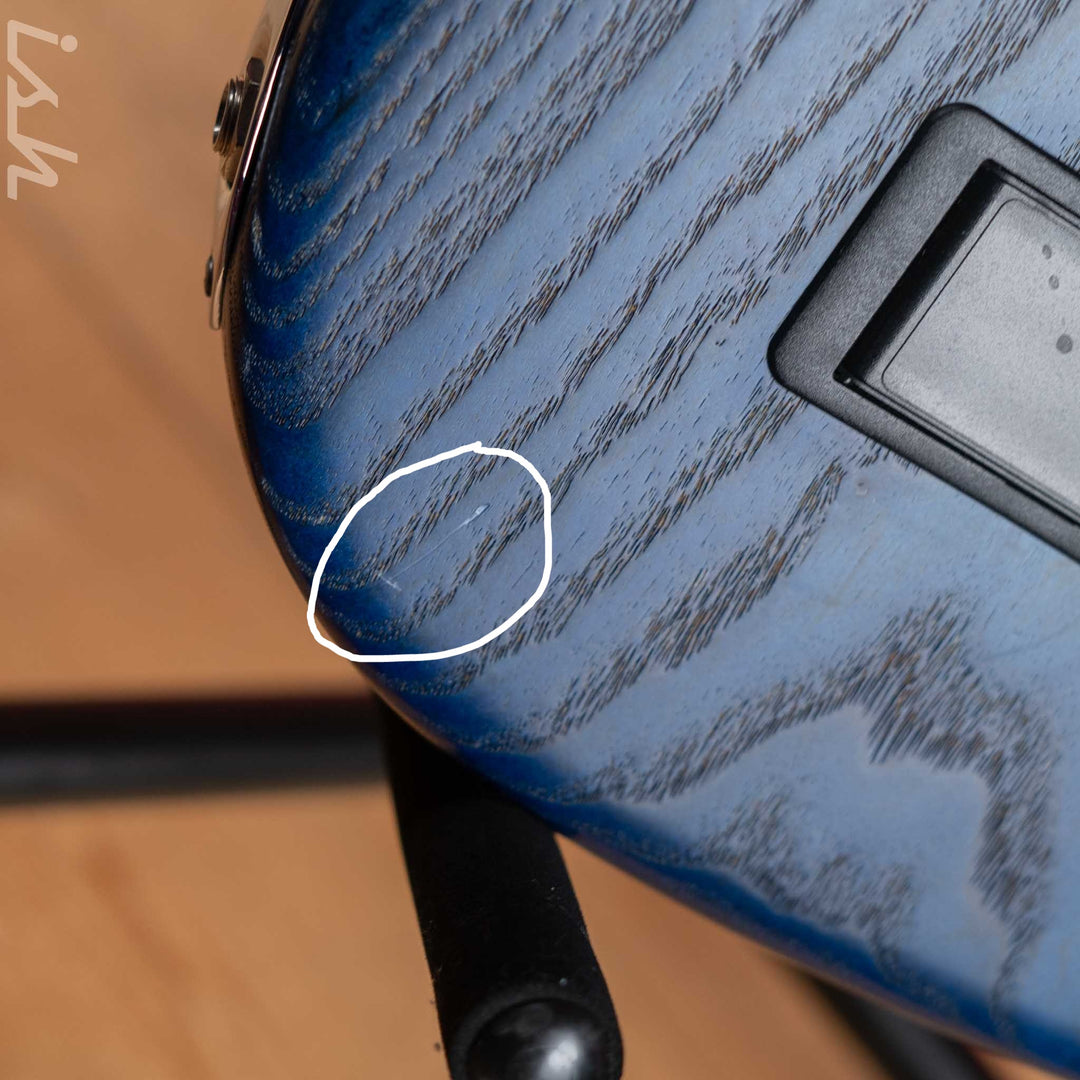 2015 Mayones Jabba 5 Custom Trans Blue
