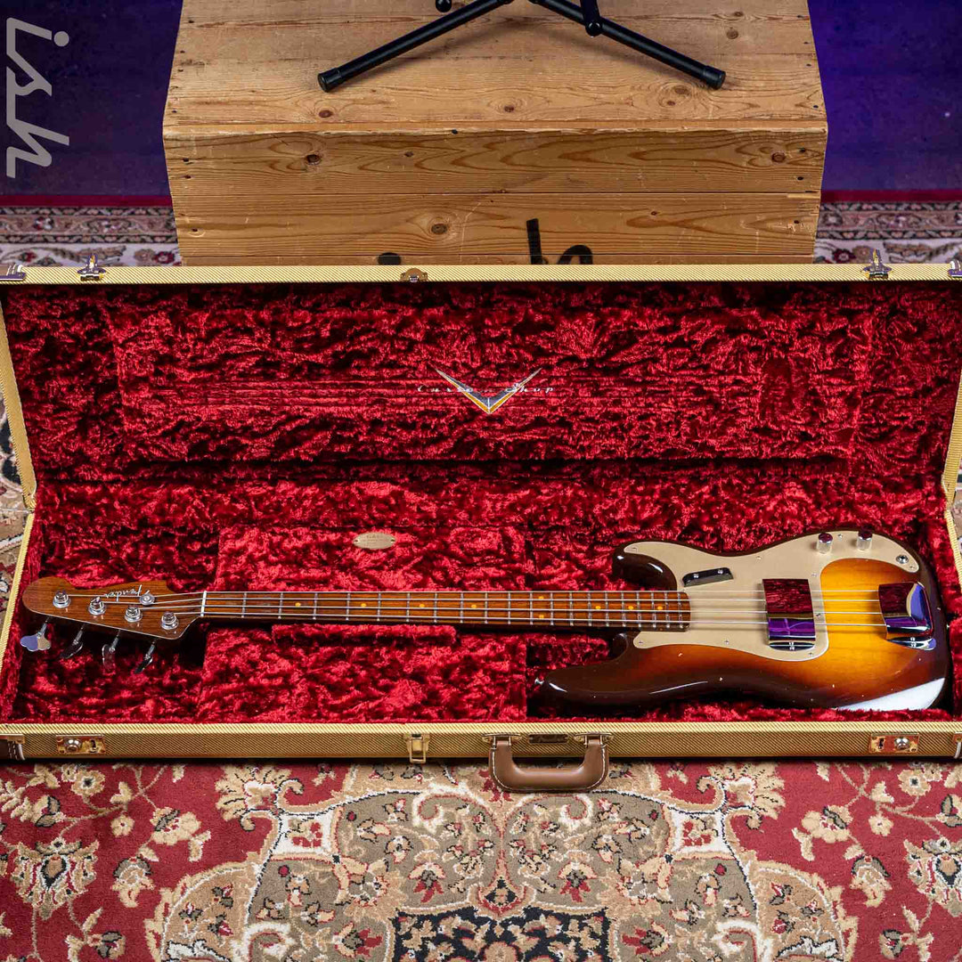 2017 Fender Custom Shop Relic 1957 P Bass Journeyman 2-Tone Sunburst RW Neck
