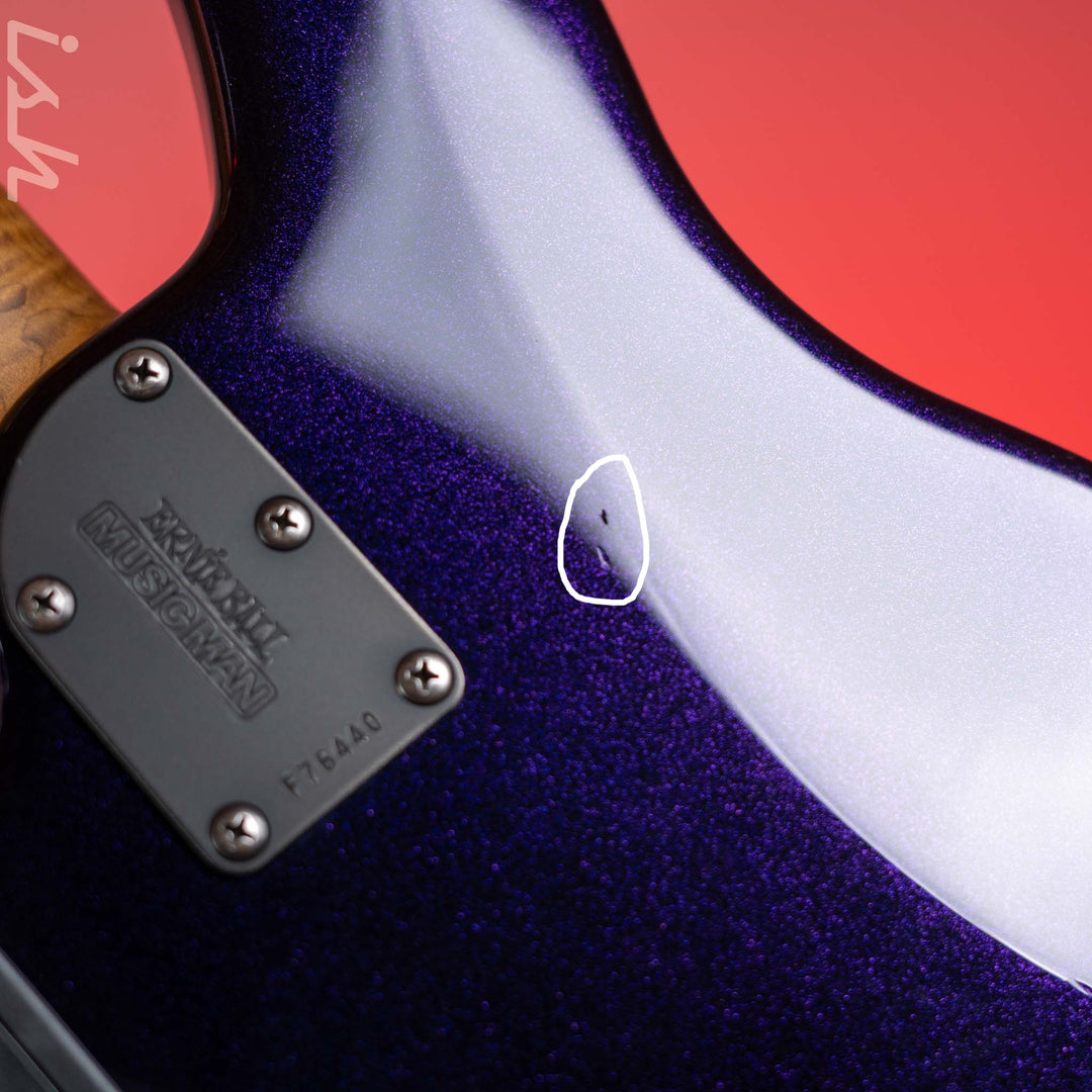 2018 Ernie Ball Music Man Bongo 5 String Limited Edition Barolo Purple