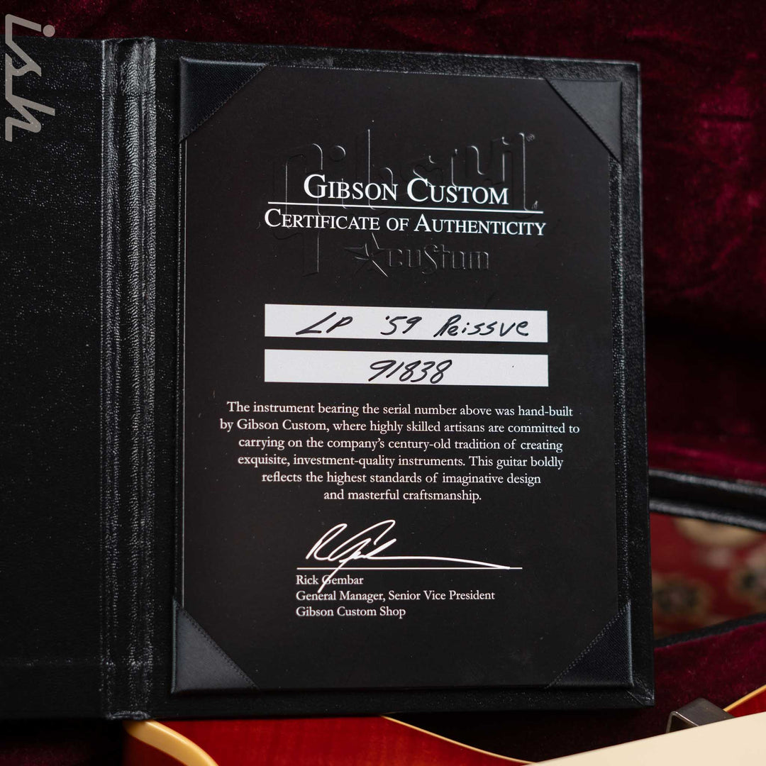 2011 Gibson Custom Shop 59 Reissue Washed Cherry Sunburst