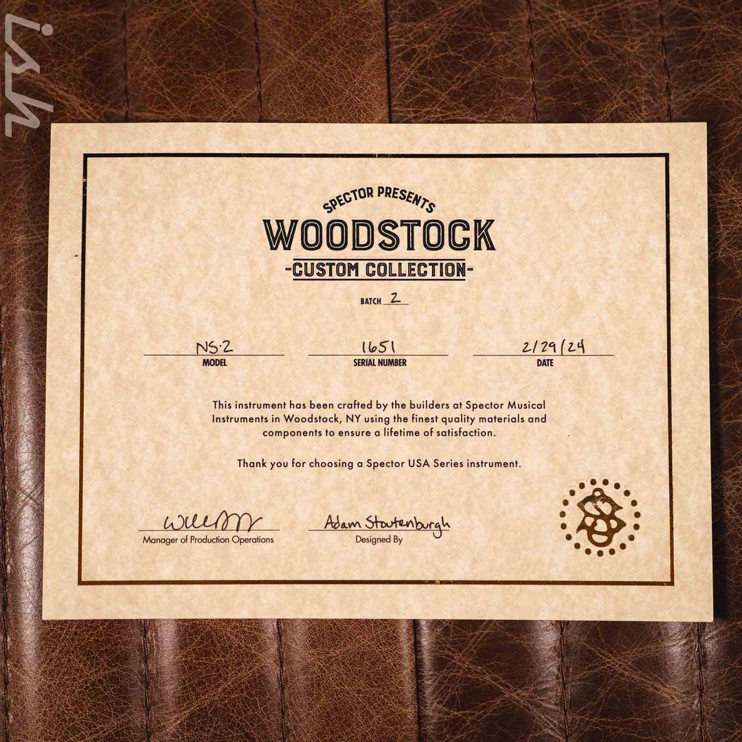 Spector NS-2 Adam - Woodstock Custom Collection V2