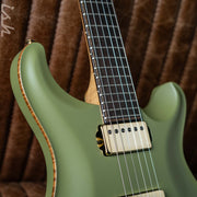 PRS Private Stock Custom 24 Piezo Stoptail 'Opaque Study' Olive Drab Green