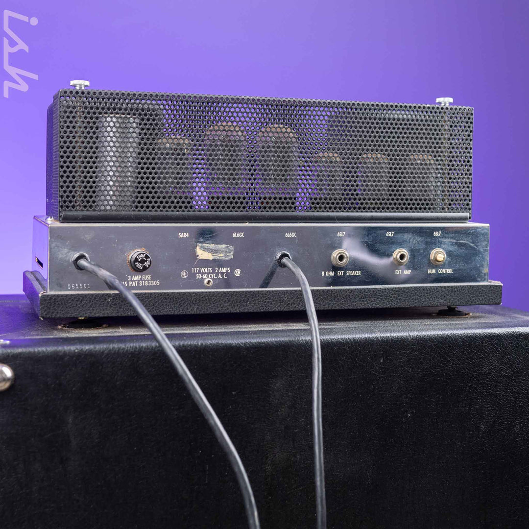 1967 Ampeg B-15N Black Smooth Tolex 1 Owner w/ Warranty Card