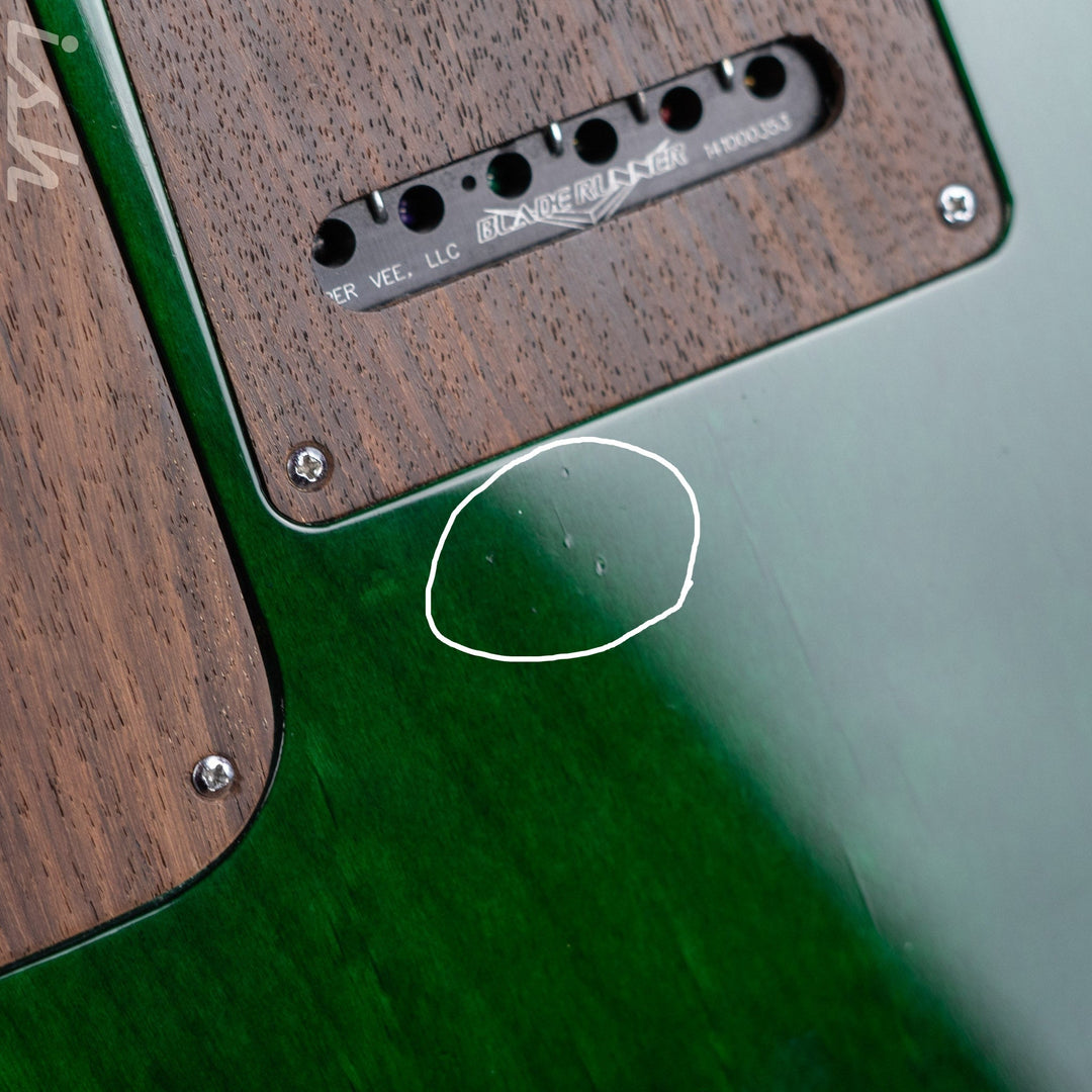 JP Guitars Luna Emerald Green Quilt