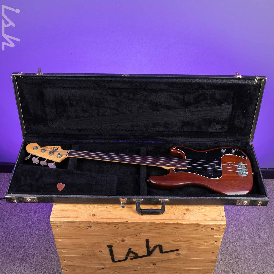 1976 Fender Fretless P Bass Mocha Brown