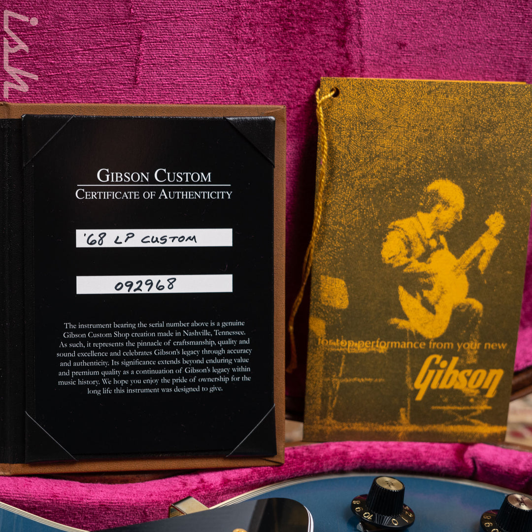 2020 Gibson Custom Shop Les Paul 1968 Reissue Pelham Blue