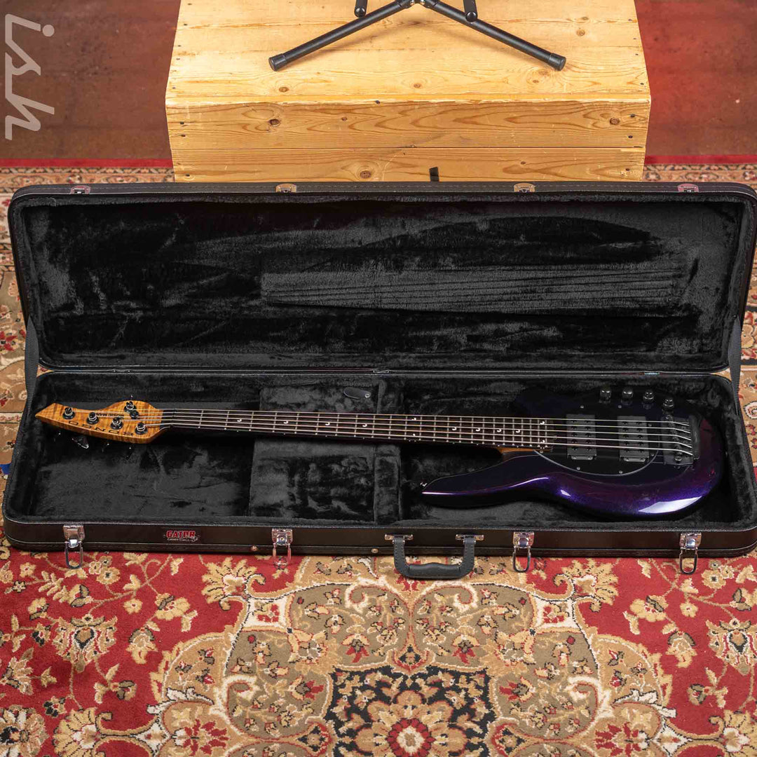 2018 Ernie Ball Music Man Bongo 5 String Limited Edition Barolo Purple