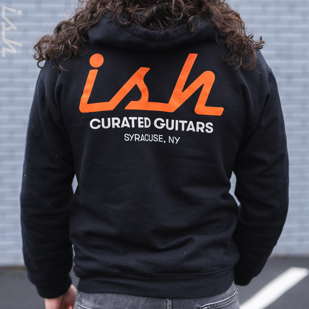 Ish Black Zip-Up Hoodie