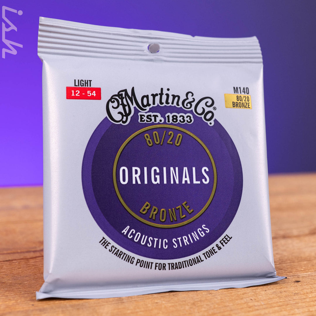 Martin M140 12-54 Light Original Acoustic Strings 80/20 Bronze