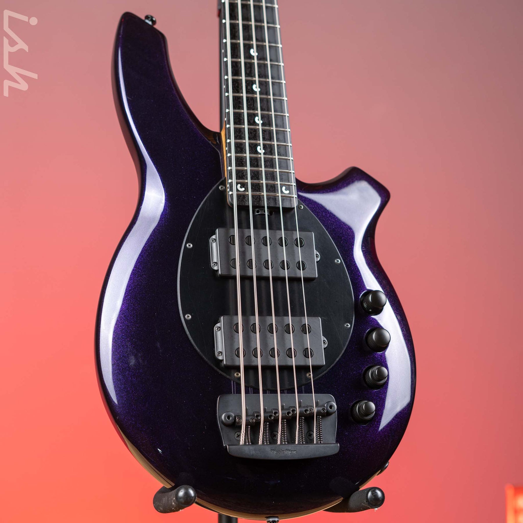 2018 Ernie Ball Music Man Bongo 5 String Limited Edition Barolo Purple ...