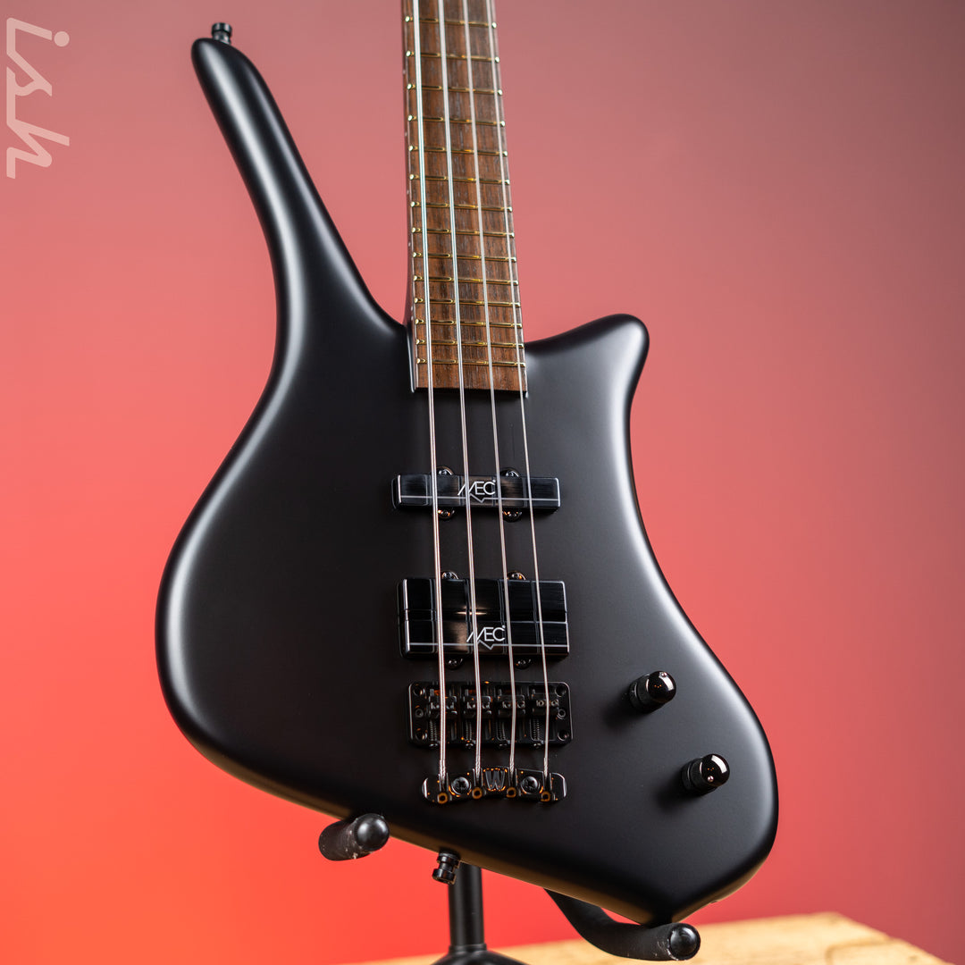Ish x Warwick Dolphin SN TCS Custom Shop Endangered Species 4-String Bass Black Satin Wenge Fretboard