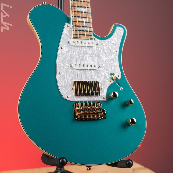 Mayones Legend V22 6 Metallic Sherwood Green NAMM 2024 – Ish Guitars