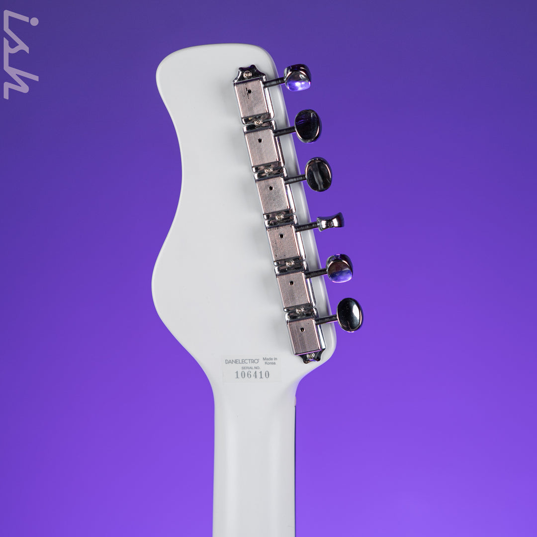 Danelectro Coral Sitar Reissue Guitar White Crackle