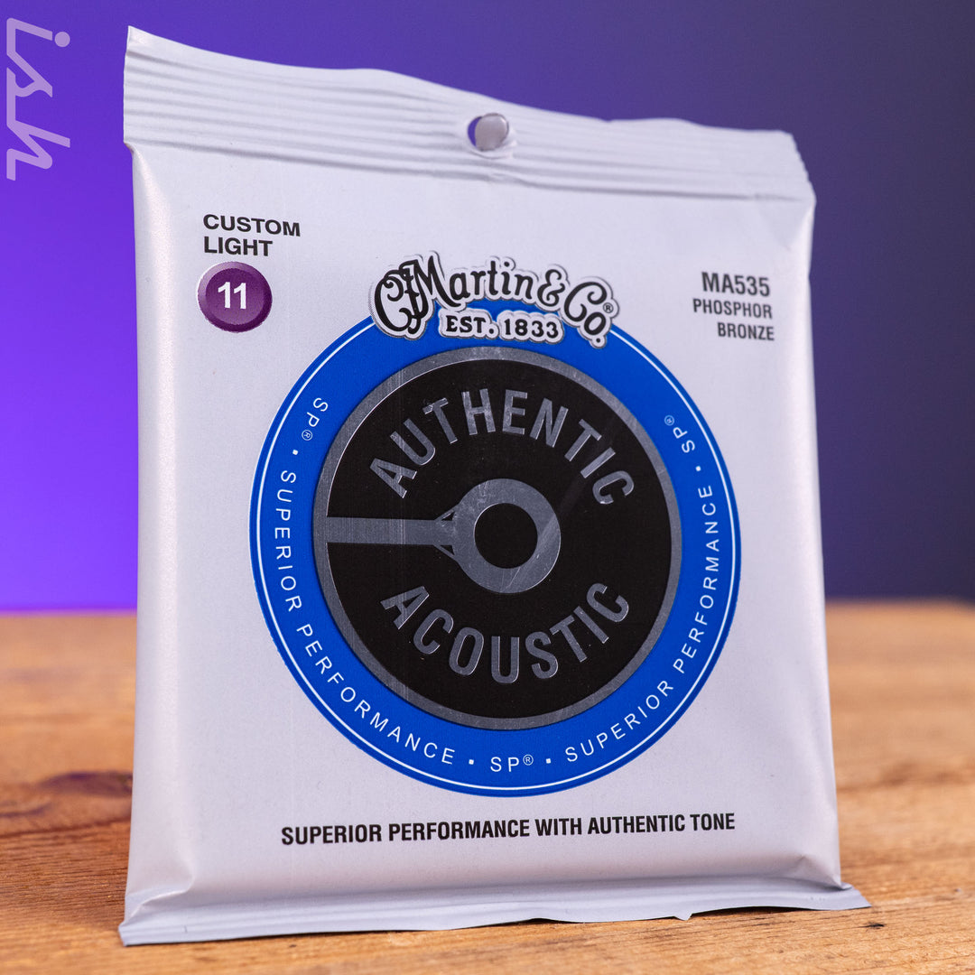 Martin MA535 11-52 Custom Light Authentic Acoustic SP 92/8 Phosphor Bronze Guitar Strings