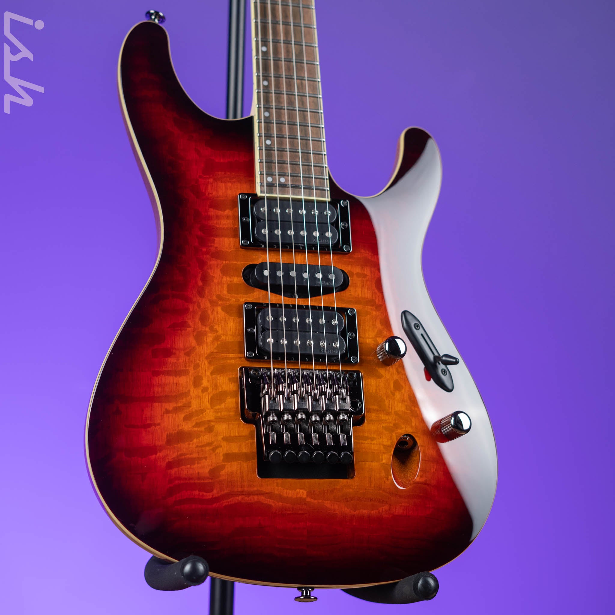 Ibanez Prestige S6570SK Electric Guitar Sunset Burst – Ish Guitars