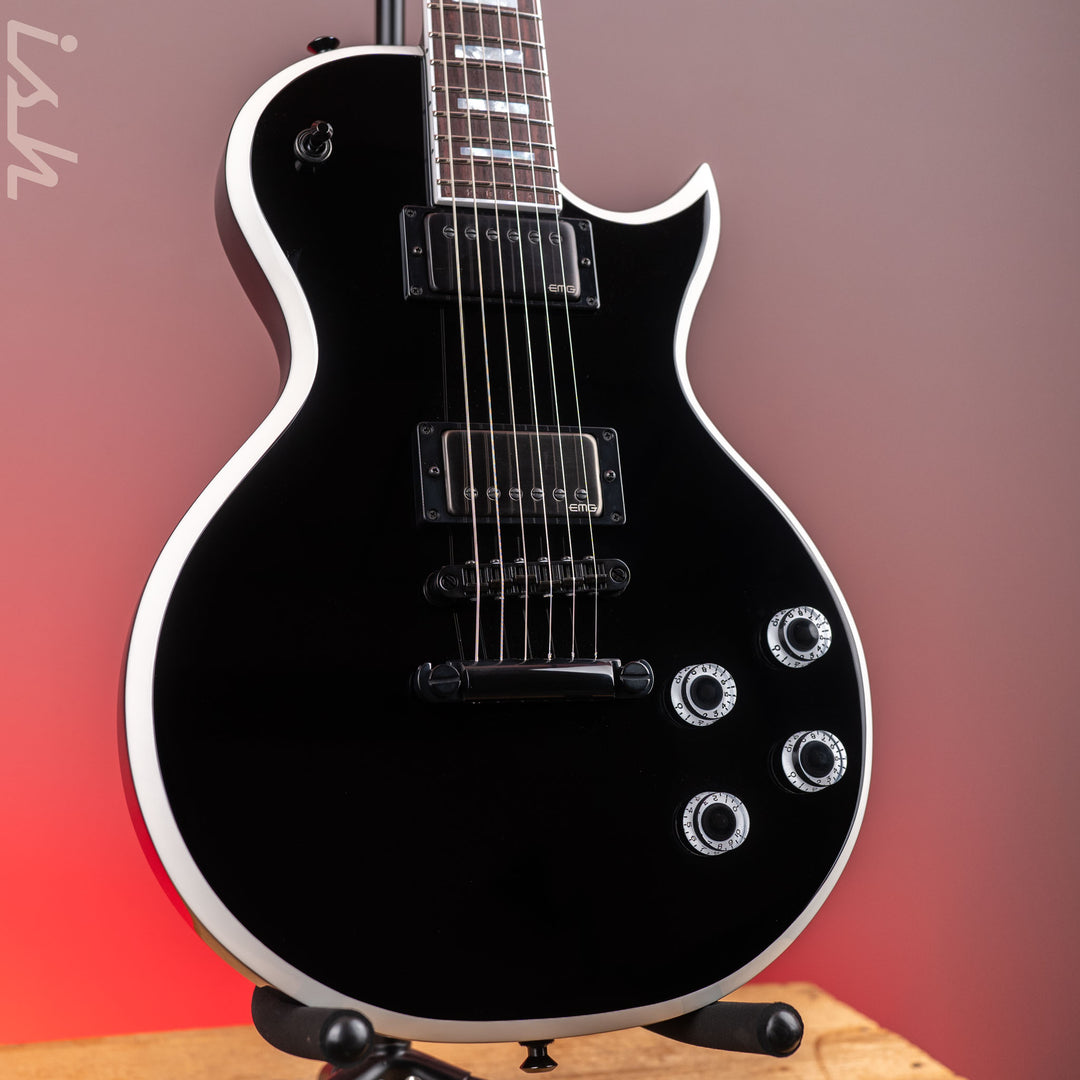 Jackson Custom Shop USA Marty Friedman Signature MF-1 Black Gloss White Bevel