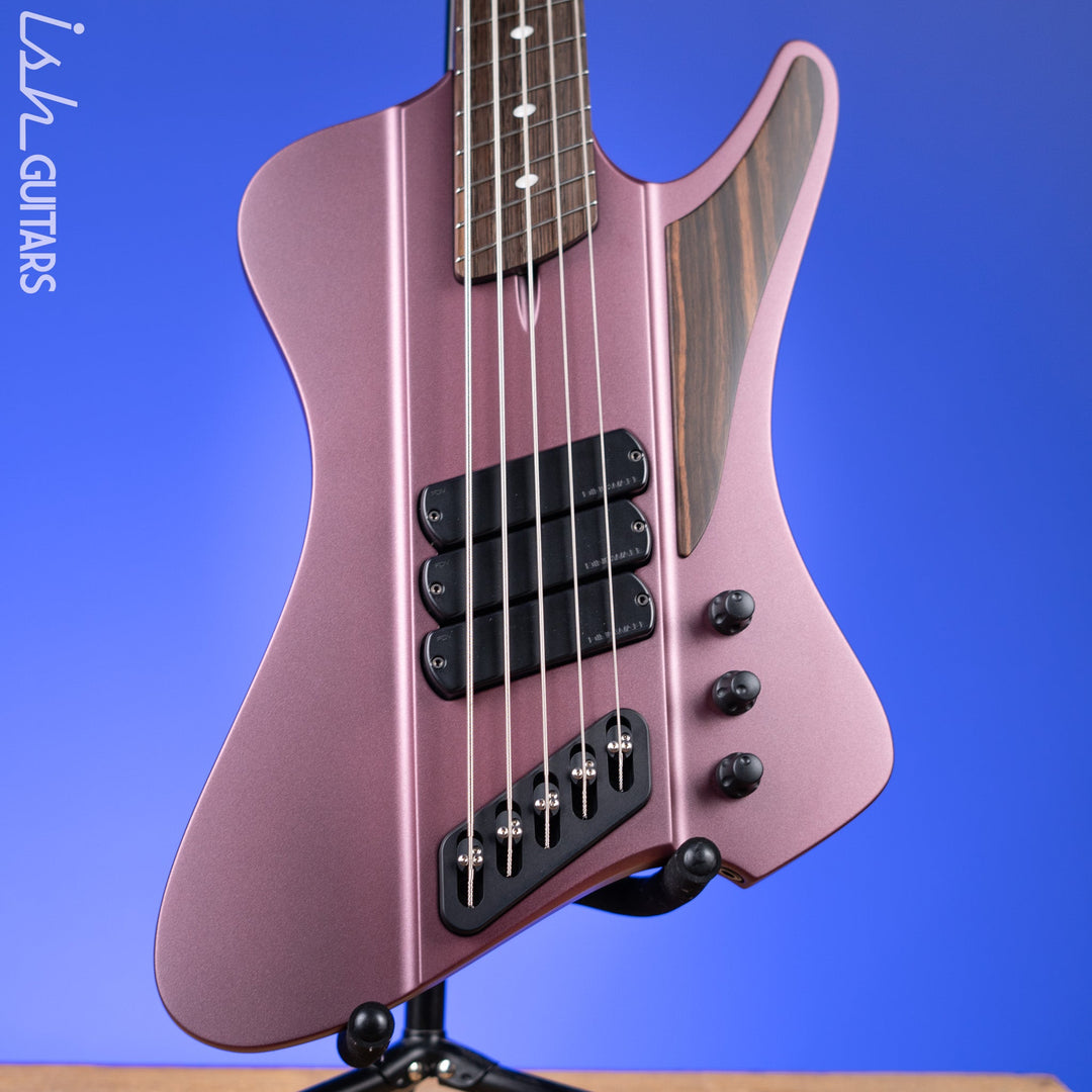 Dingwall D-Roc Custom 5-String Bass Guitar Burgundy Mist Metallic