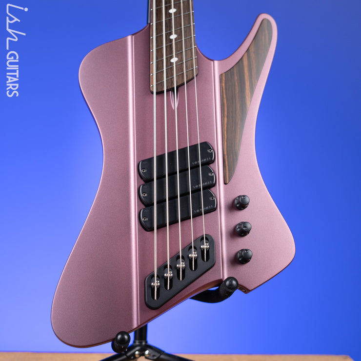 Dingwall D-Roc Custom 5-String Bass Guitar Burgundy Mist Metallic