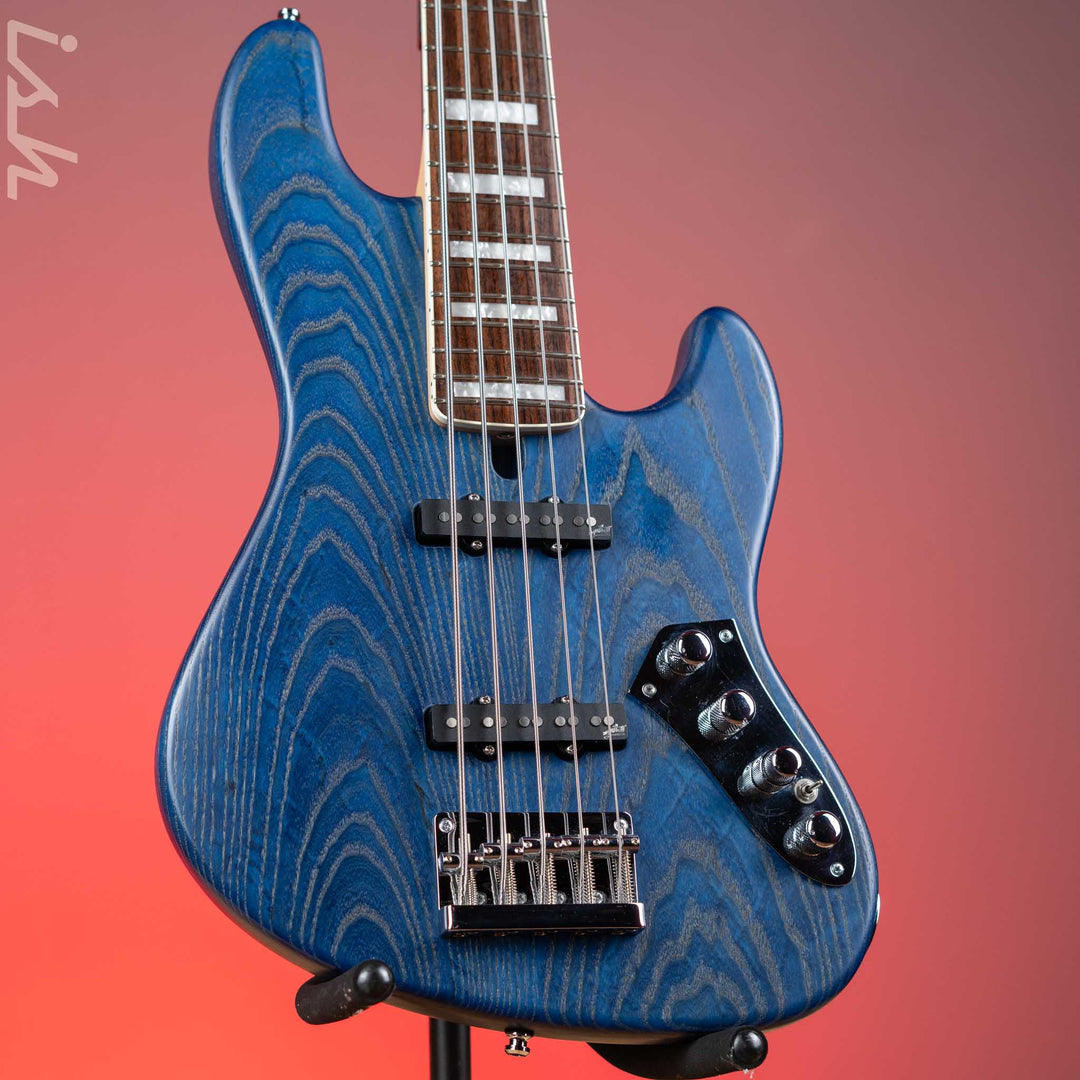 2015 Mayones Jabba 5 Custom Trans Blue – Ish Guitars