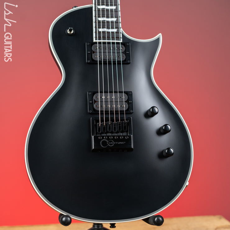 ESP E-II Eclipse EverTune Electric Guitar Black Satin
