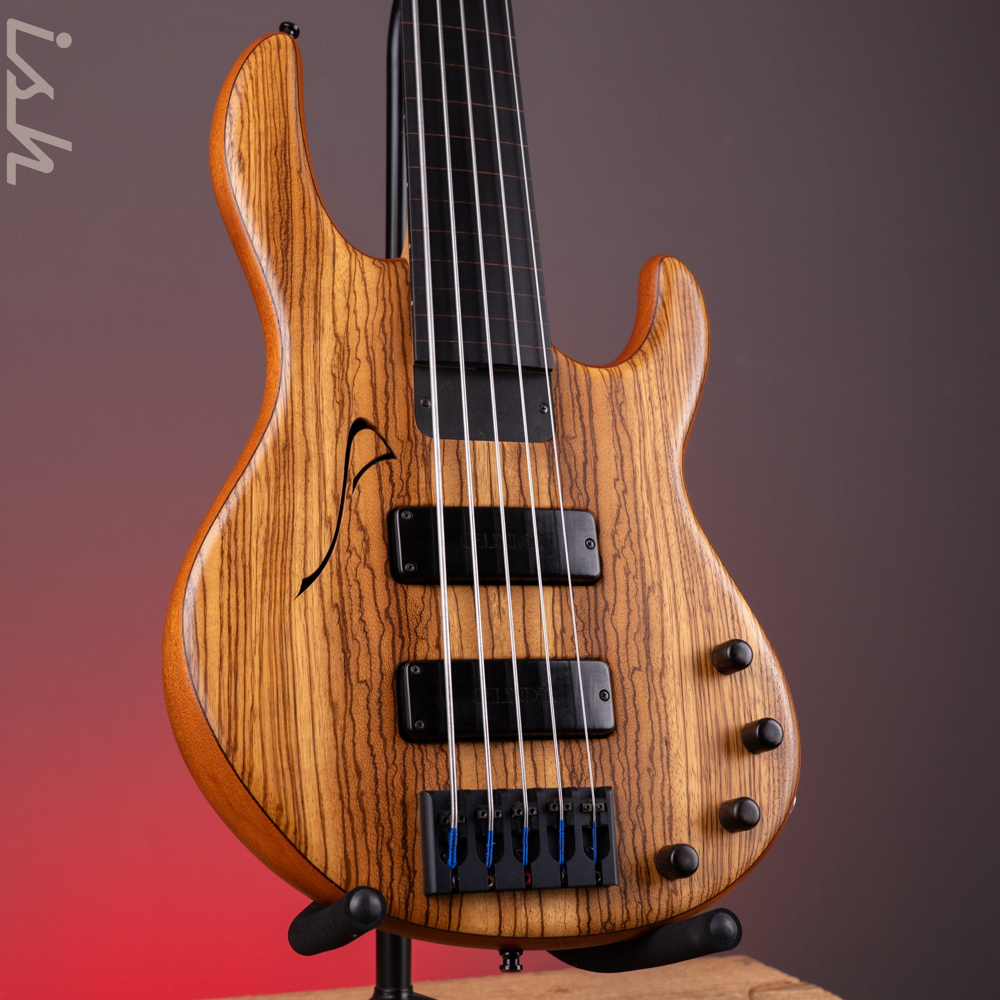 2001 Celinder Aura 5-String Bass Natural *Owned by Richard Bona*