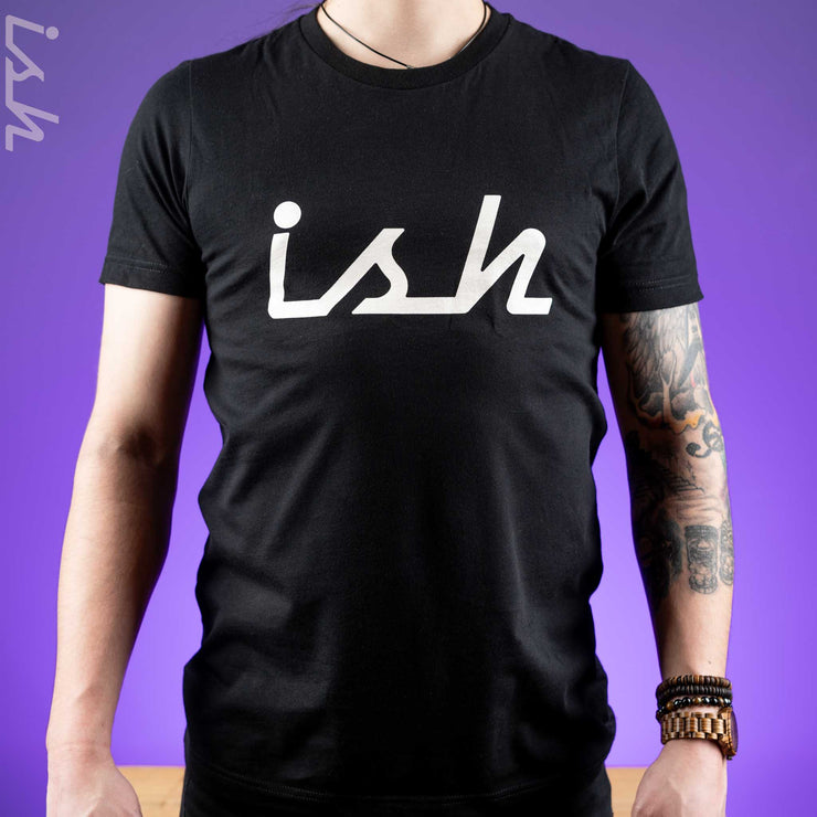 Ish Logo Unisex Black T-Shirt