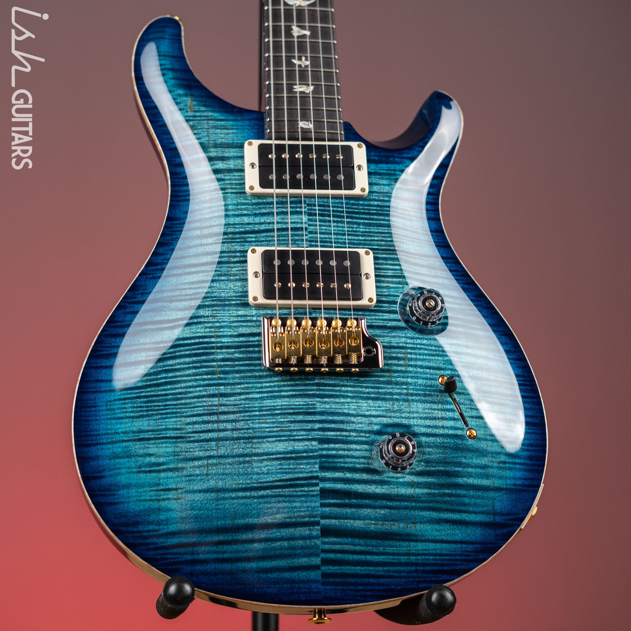 PRS Custom 24 Electric Guitar 10-Top Cobalt Blue – Ish Guitars