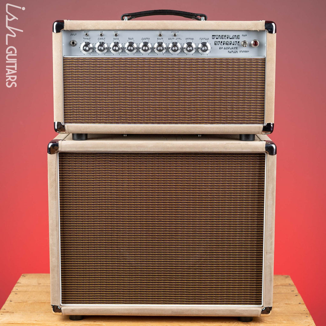 Wonderland Overdrive V2 by Amplified Nation &amp; AN-65 1x12 Speaker Cabinet Dogwood Suede