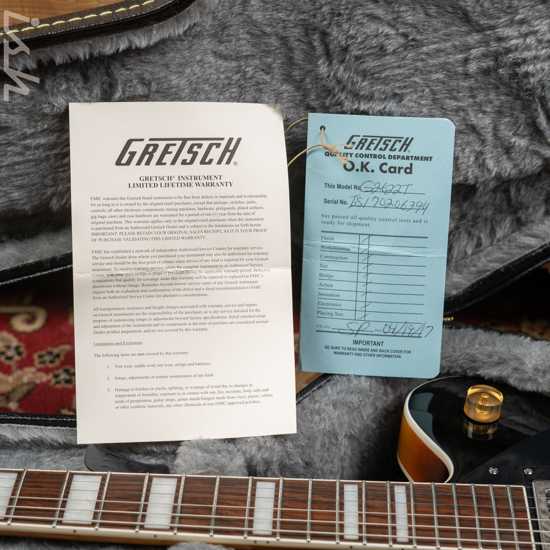 2017 Gretsch Streamliner G2622T Sunburst