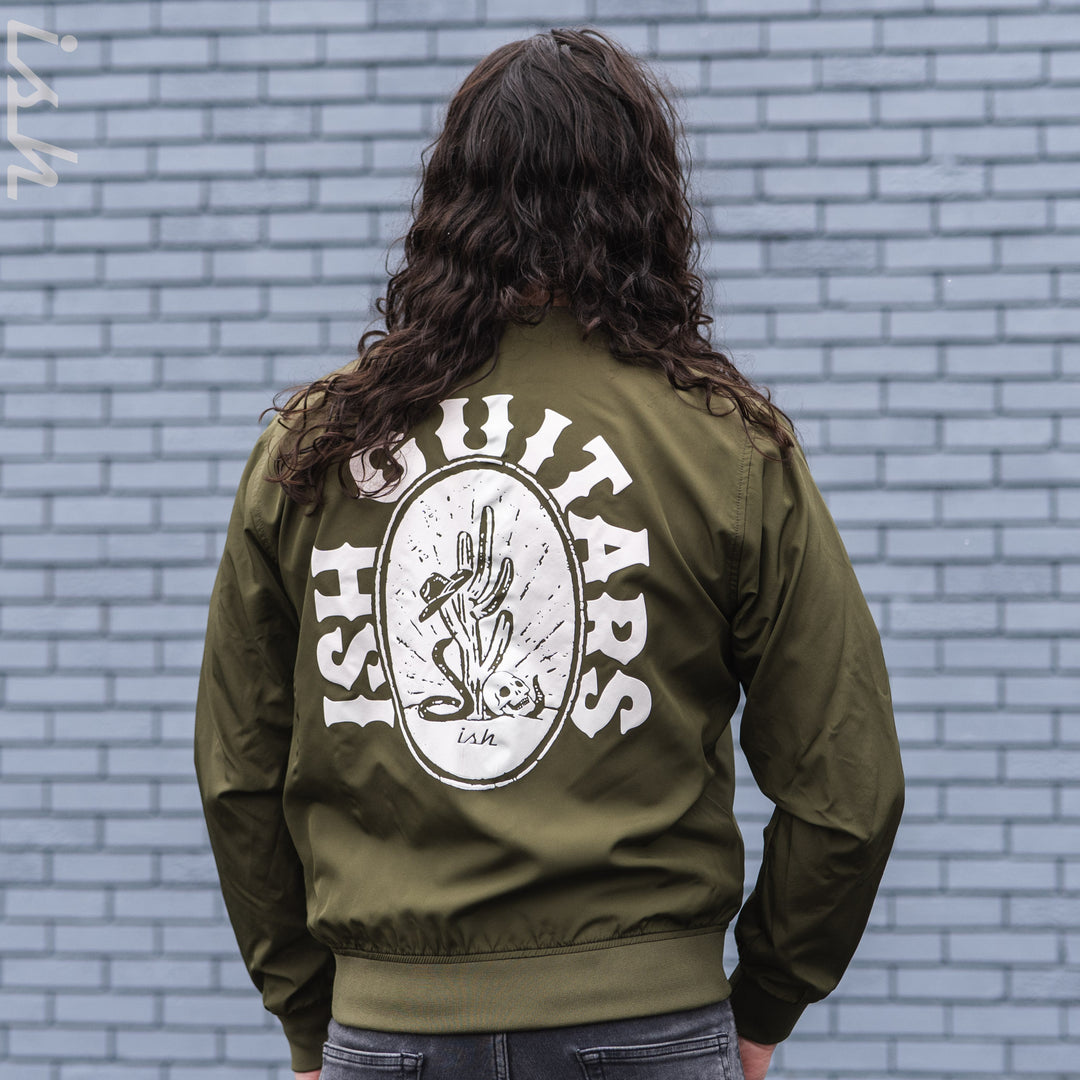 Ish Cactus Lightweight Bomber Jacket