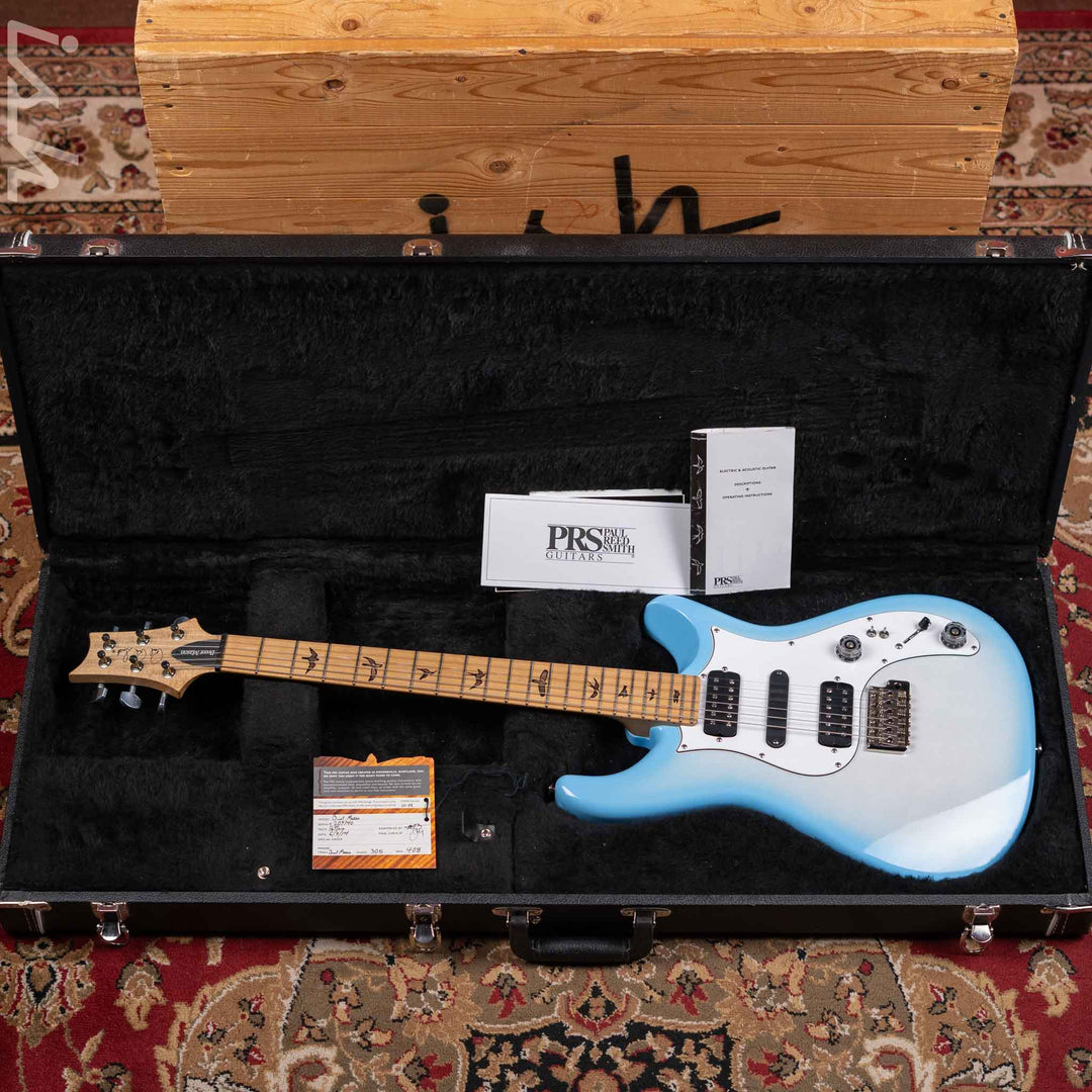 2014 PRS Brent Mason White Wash Blue Burst