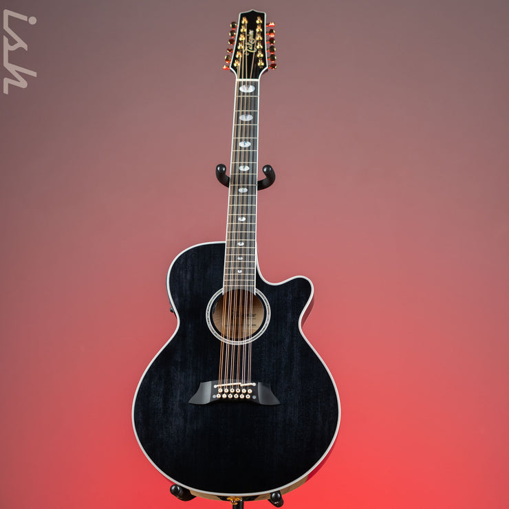 Takamine Thinline TSP158C-12 12-String Acoustic-Electric Guitar See-Through Black