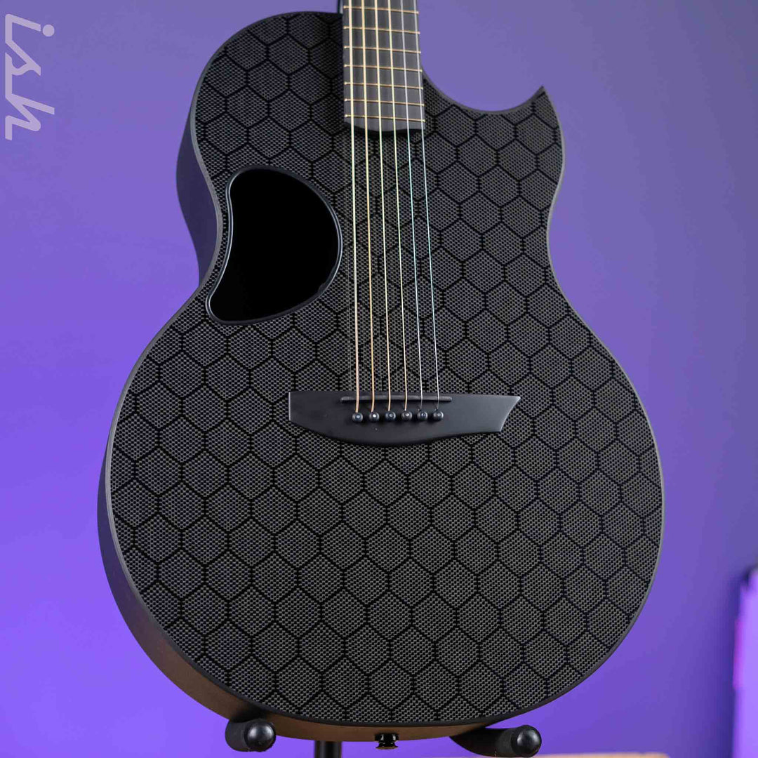 McPherson Sable Honeycomb Carbon Acoustic-Electric Guitar Gold Hardware