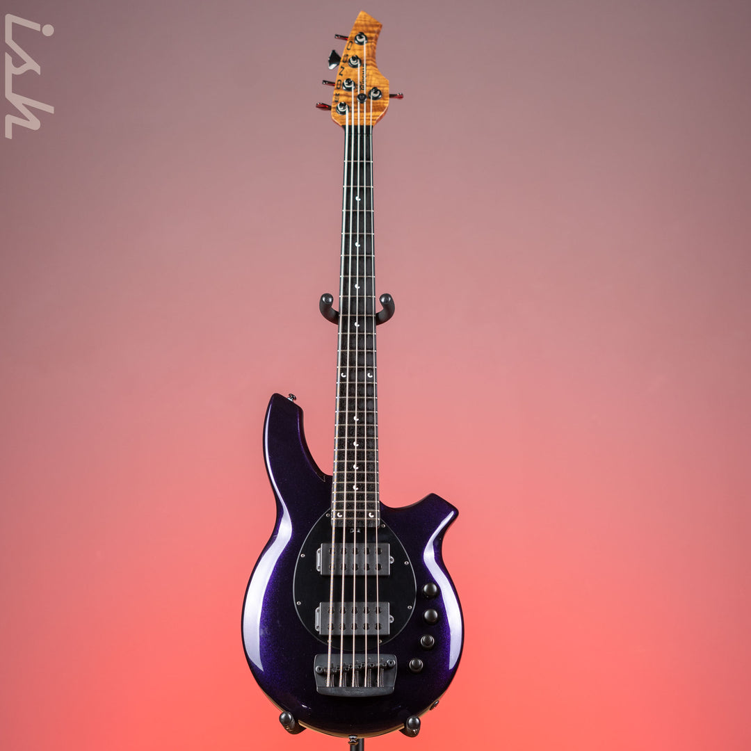 2018 Ernie Ball Music Man Bongo 5 String Limited Edition Barolo Purple