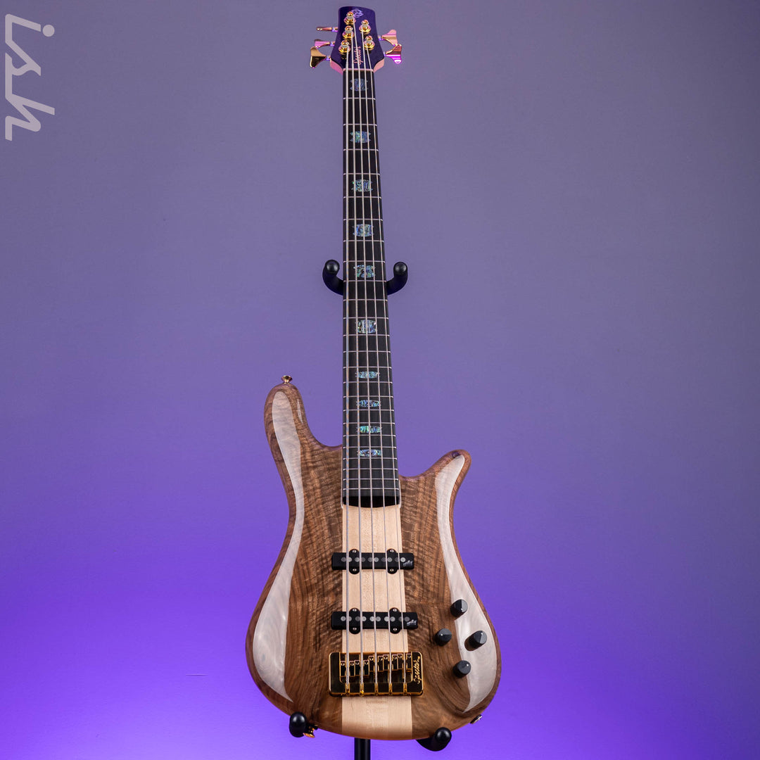 Spector USA NS-5XL 5-String Bass Natural Figured Walnut Demo