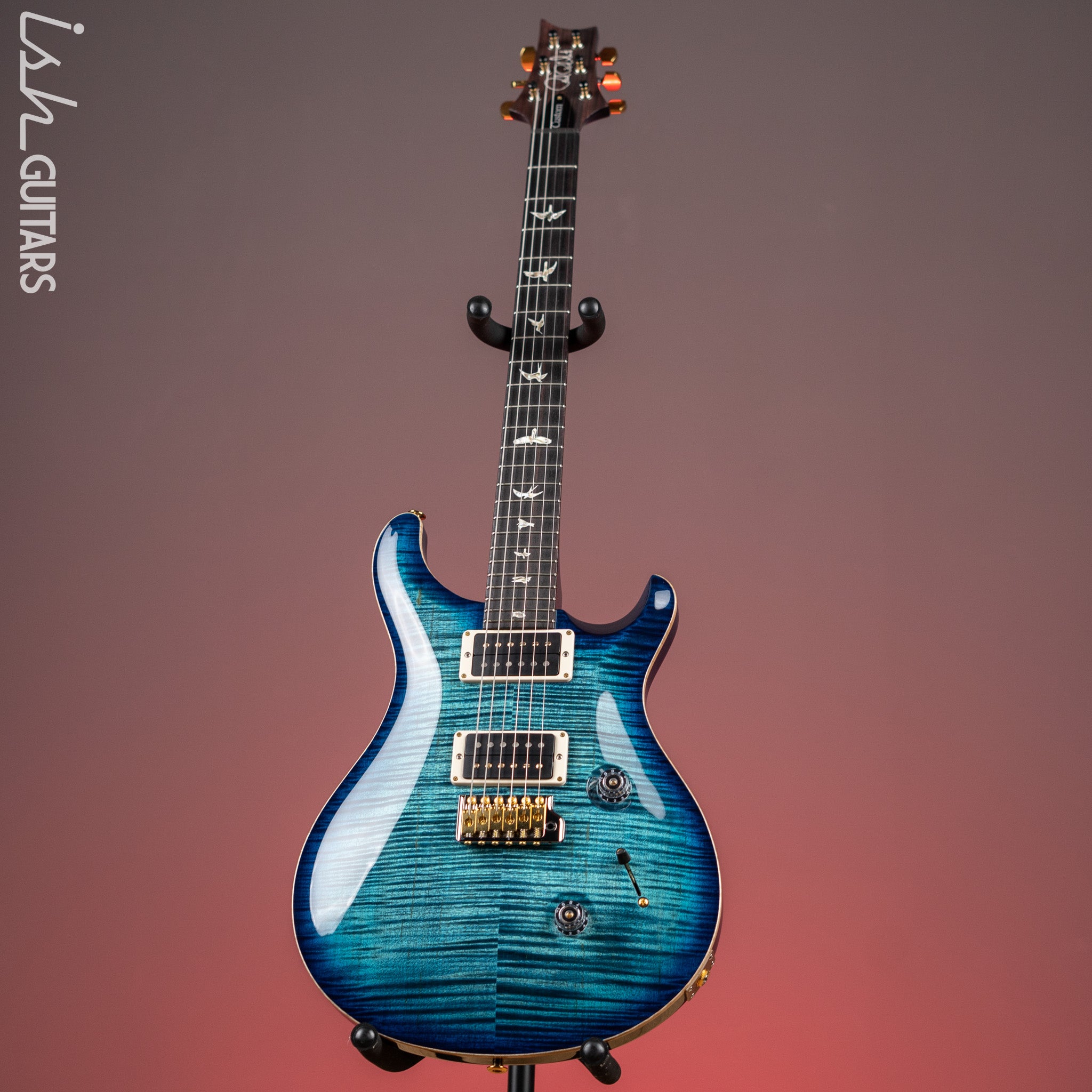 PRS Custom 24 Electric Guitar 10-Top Cobalt Blue – Ish Guitars