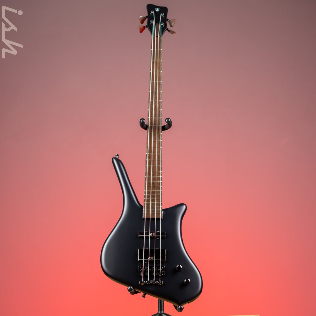 Ish x Warwick Dolphin SN TCS Custom Shop Endangered Species 4-String Bass Black Satin Wenge Fretboard