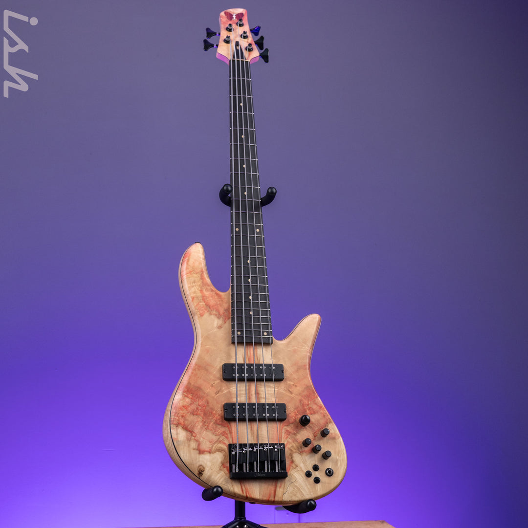 Fodera 40th Anniversary Emperor Deluxe 5-String Bass Natural Japanese Maple