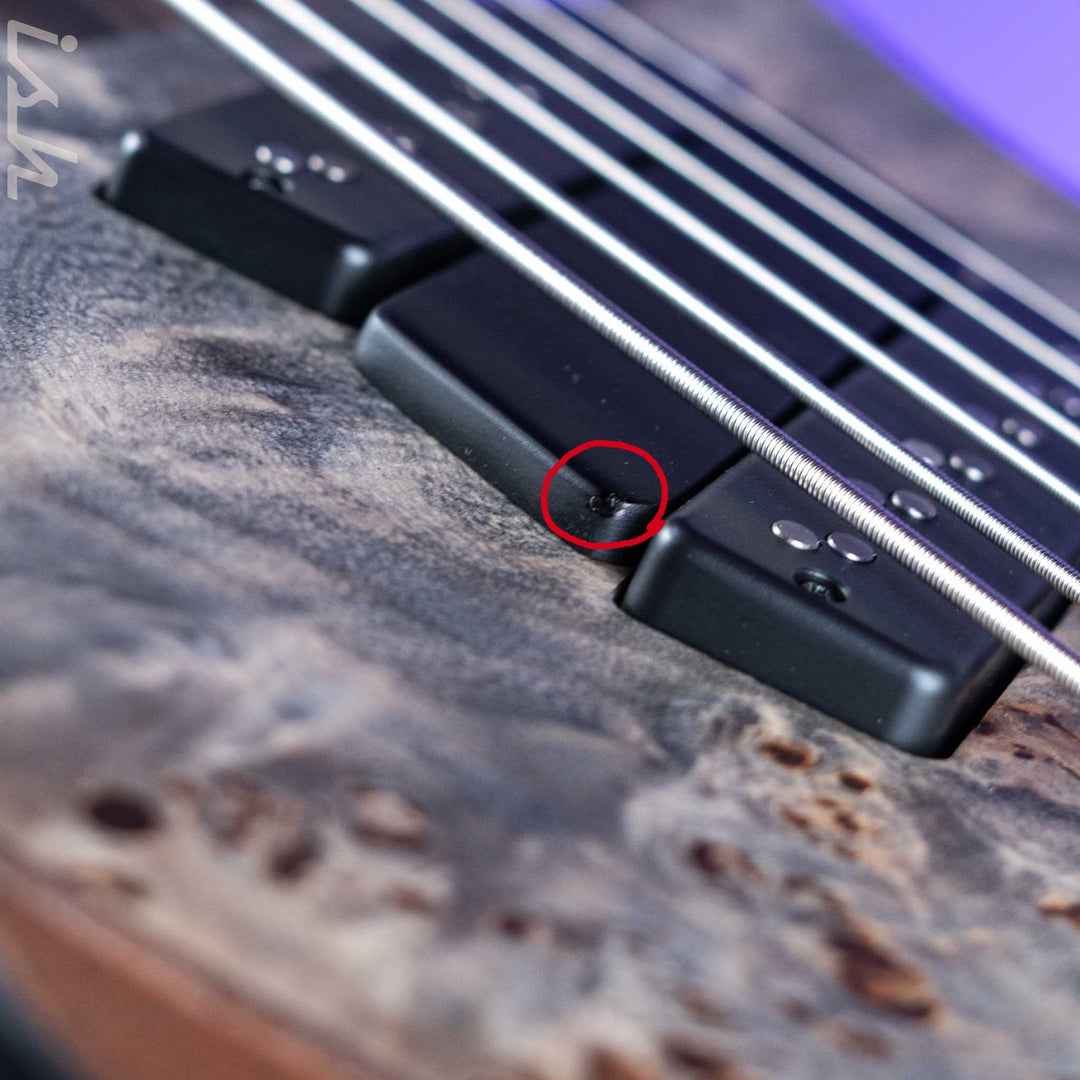 Ibanez EHB1506MS Multi-Scale 6-String Bass Black Ice Flat Demo