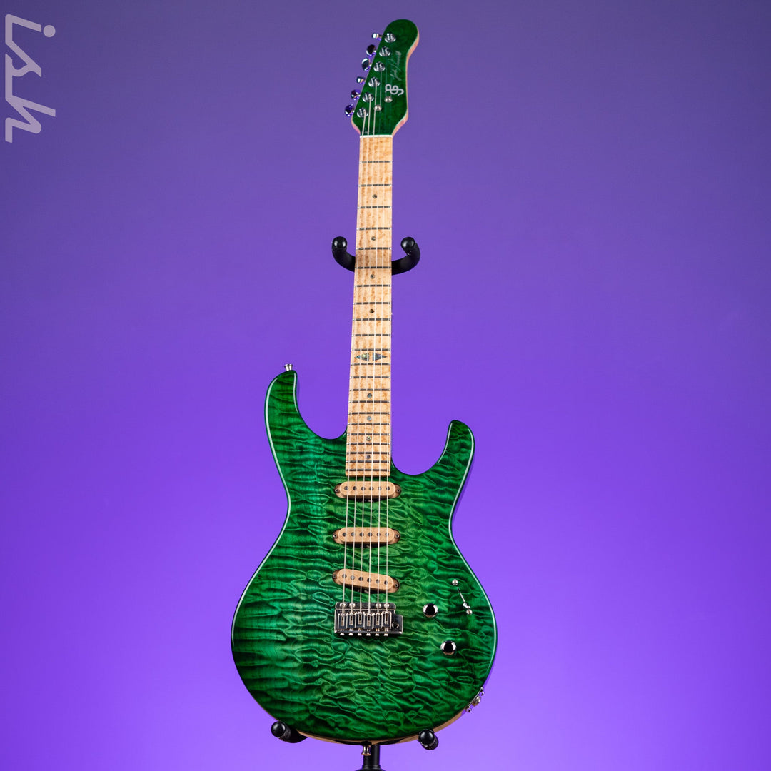 JP Guitars Luna Emerald Green Quilt