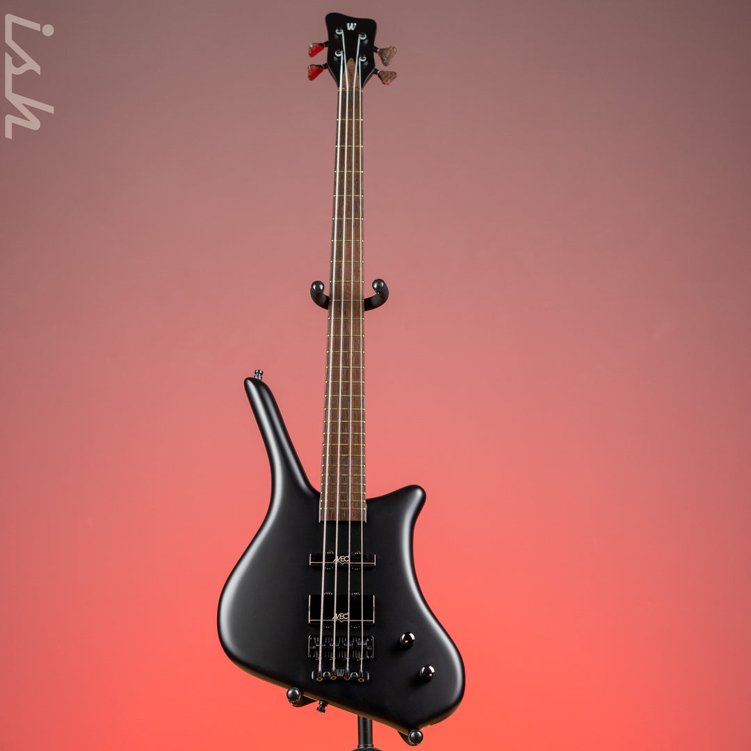 Ish x Warwick Dolphin SN TCS Custom Shop Endangered Species 4-String Bass Black Satin Wenge Fretboard