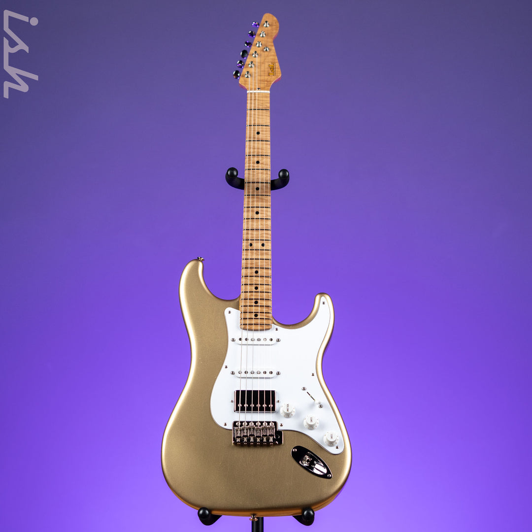 LSL Saticoy HSS 22 Fret Classic S Gold Aged Roasted Maple Neck