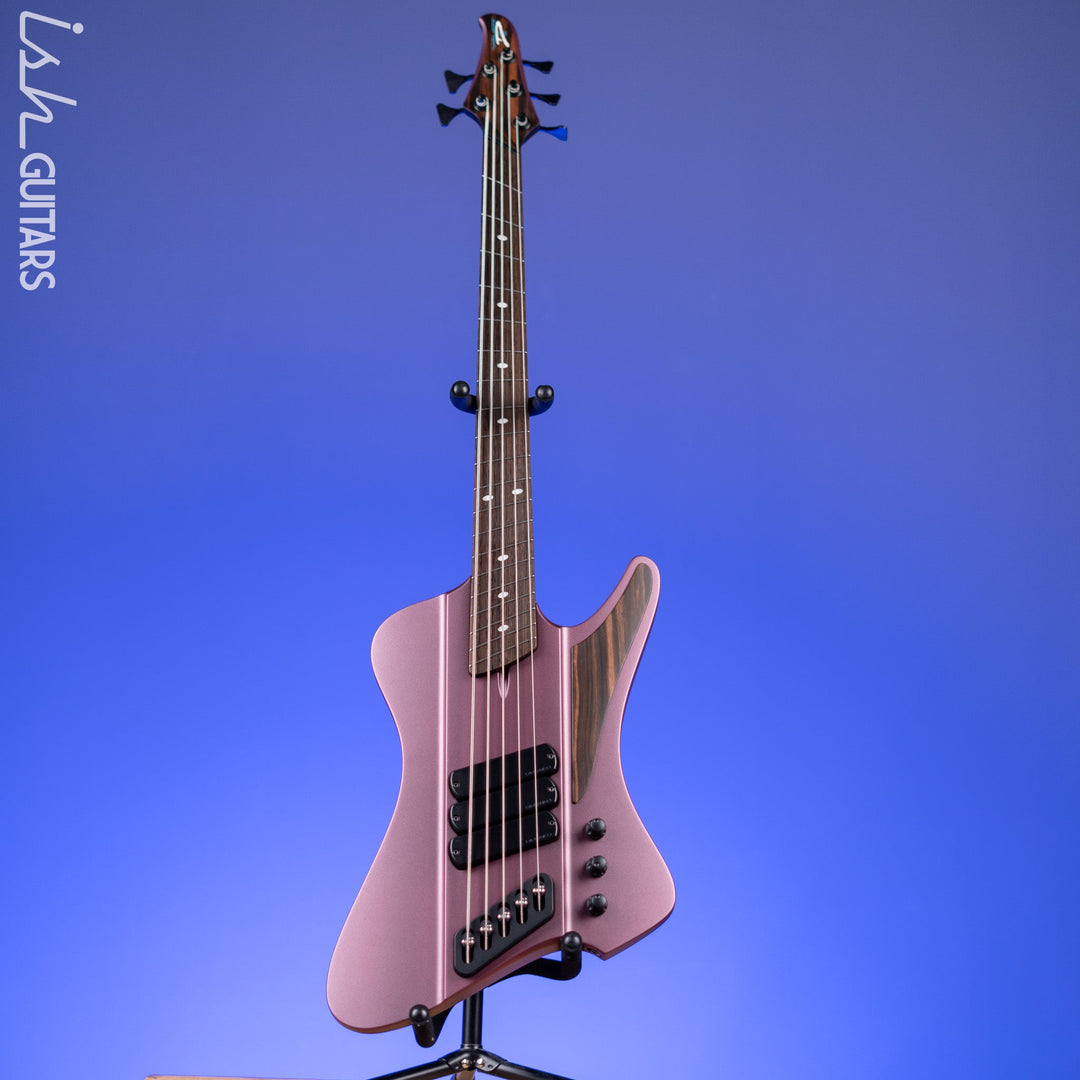Dingwall D-Roc Custom 5-String Bass Guitar Burgundy Mist Metallic