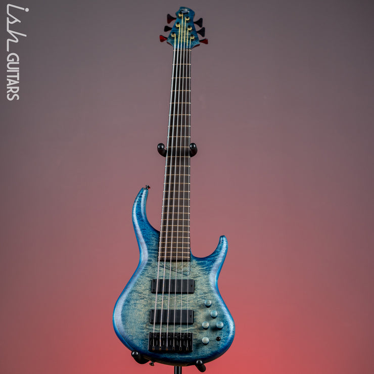MTD 635-24 6-String Bass NAMM Blue Burst