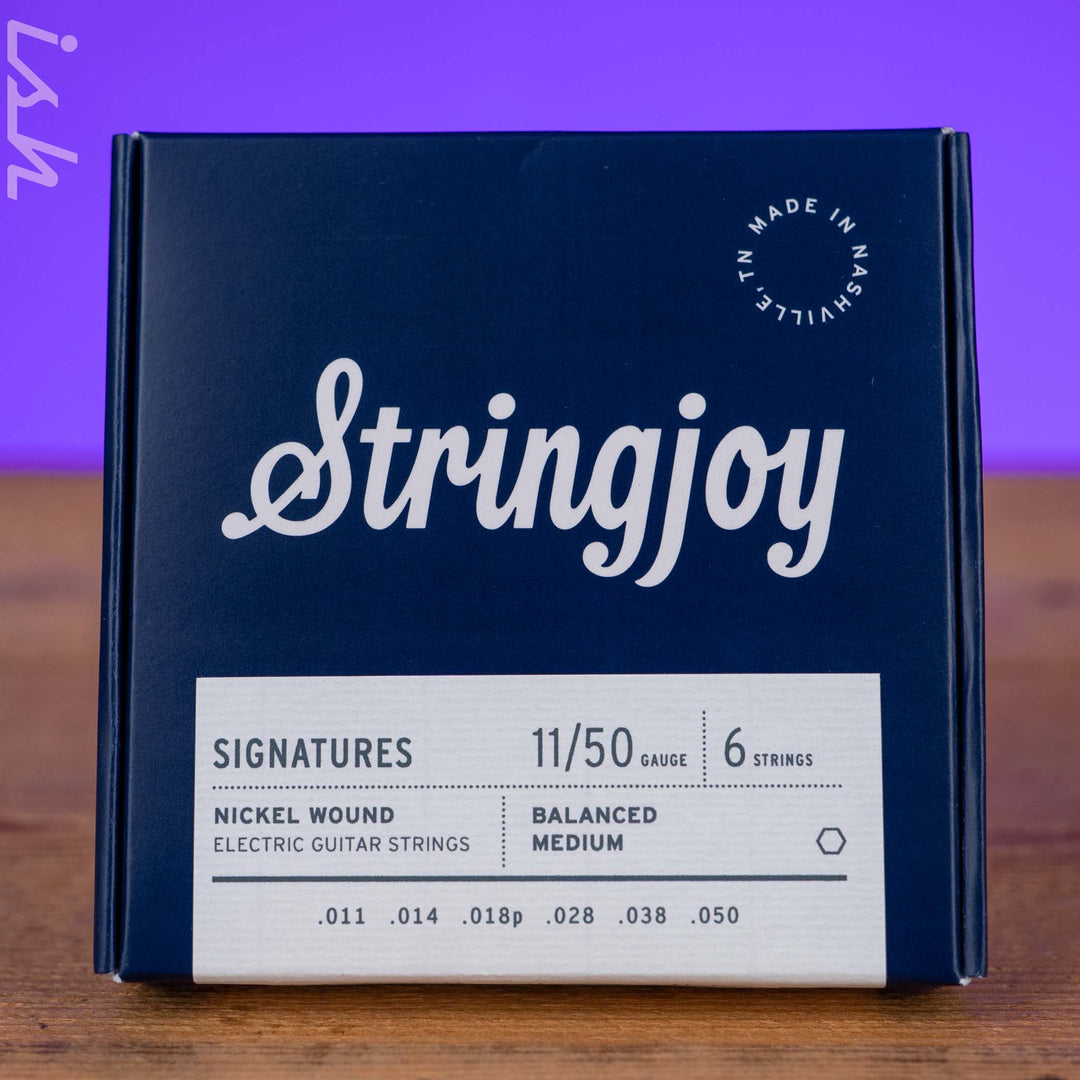 Stringjoy Signatures Balanced Medium Gauge (11-50) Nickel Wound Electric Guitar Strings