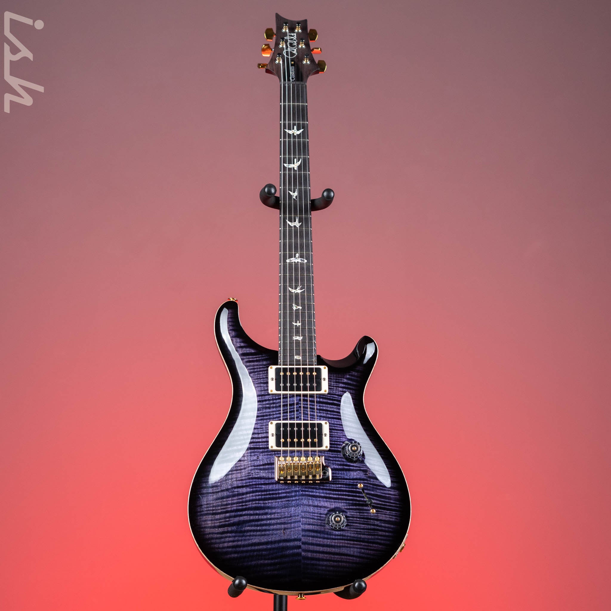 PRS Custom 24 Electric Guitar 10-Top Purple Iris Smoke Burst – Ish