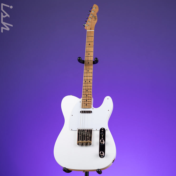 LSL T-Bone One B SS Electric Guitar White Satin – Ish Guitars