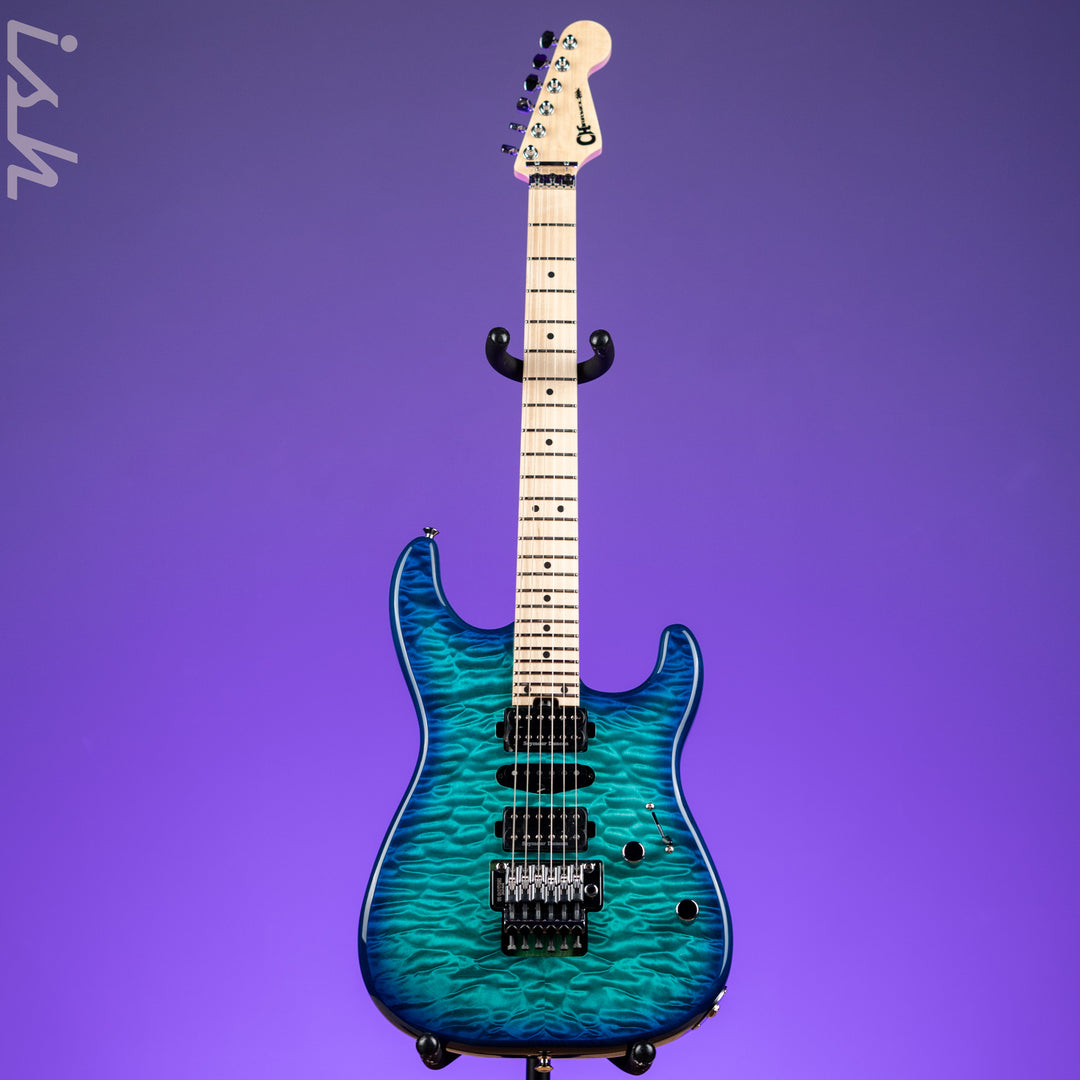 Charvel SMJ San Dimas Style 1 HSH FR M QM Caribbean Burst